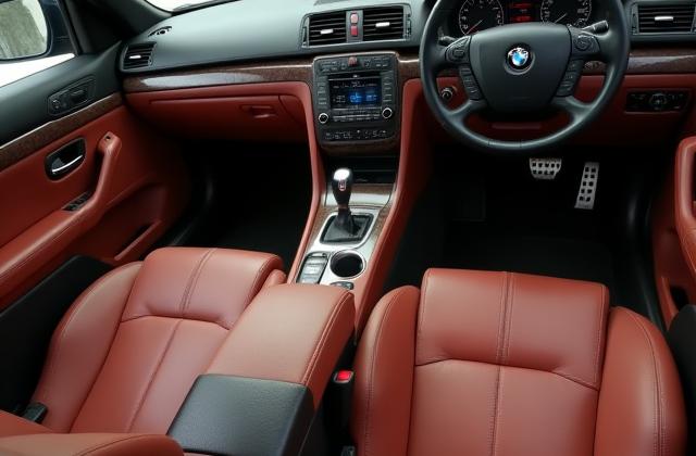 Interni auto di lusso completamente puliti