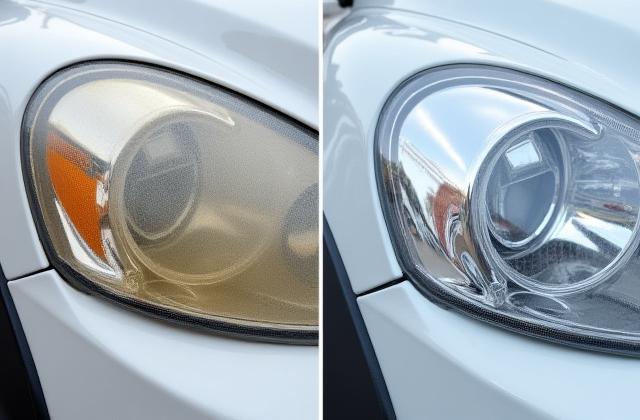 Faro auto restaurato come nuovo